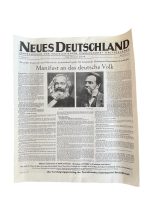 Erstausgabe "Neues Deutschland" - Reprint
