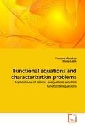 Functional equations and characterization problems