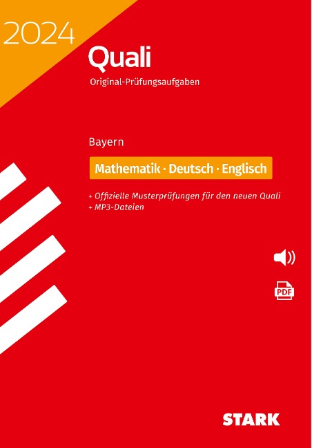STARK Original-Prüfungen Quali Mittelschule 2024 – Mathematik, Deutsch, Englisch 9. Klasse – Bayern